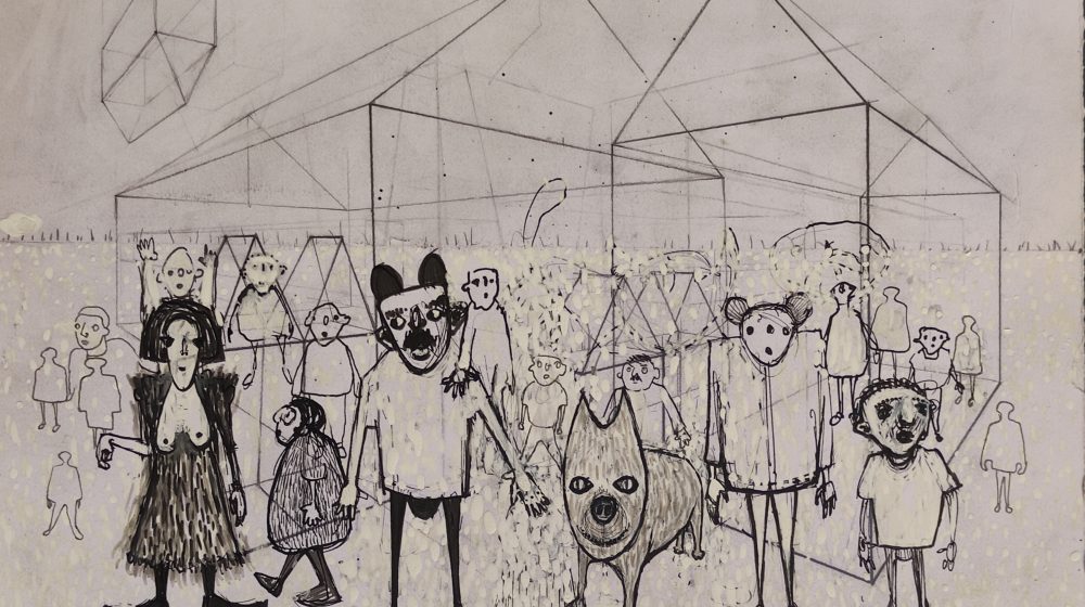 Čovek opsednut strahovima, nadama, uverenjima: U Galeriji Haos izložba crteža vajara Adina Rastodera 1