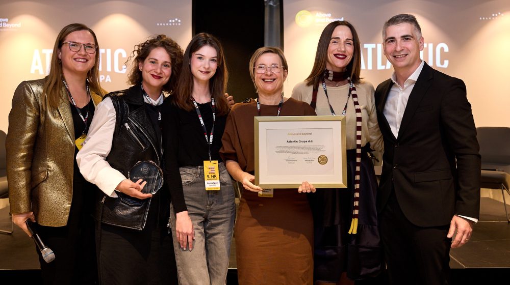 Atlantic Grupa ponovno pokazala izvrsnost u upravljanju ljudskim potencijalima i dobila sertifikat Above and Beyond 1