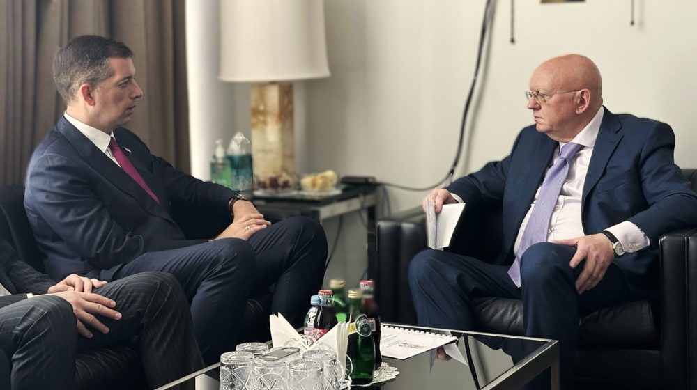 Đurić razgovarao sa predsedavajućim Saveta bezbednosti UN, ruskim ambasadorom Nebenzjom 1