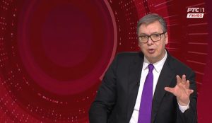 Predsednik Srbije Aleksandar Vučić je u emsiji "Četvrtom u 9" na RTS-u izjavio da je uradio sve kako bi sačuvao stabilnost u Srbiji kao i da će se u narednim danima videti da li je napadač na "Ćacilend" terorista ili ubica u pokušaju.