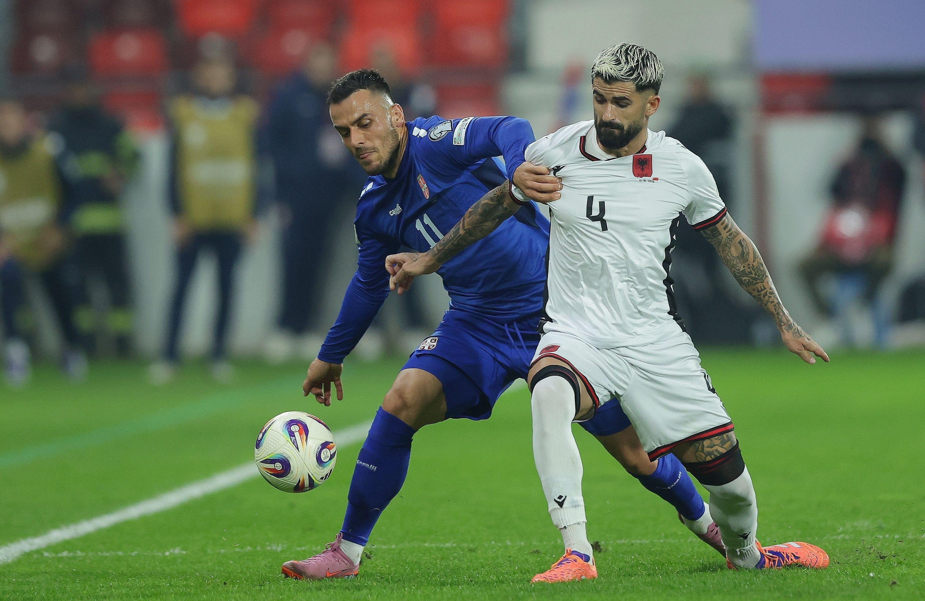 U borbi za baraž Srbija poražena od Albanije, ostavka Piksija 3 Duel Filipa Kostića i Mirto Uzunija