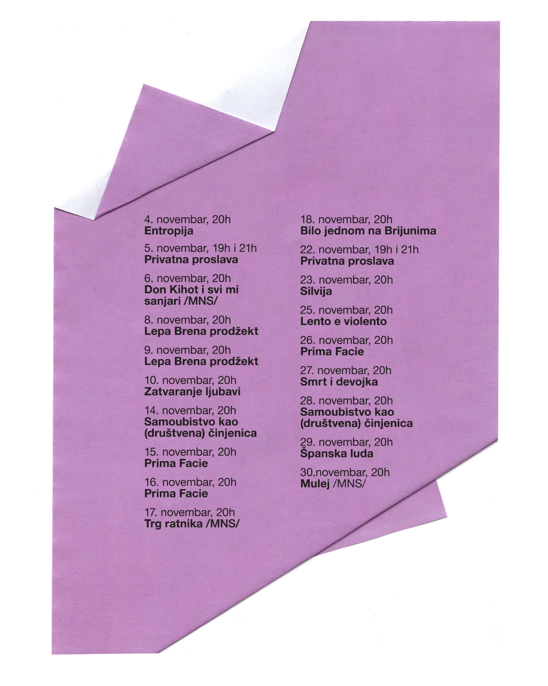 U znaku istine i odgovornosti, i kako lično postaje političko: Novembar u Bitef teatru 2