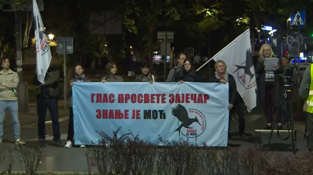 Protest prosvetara u Zaječaru