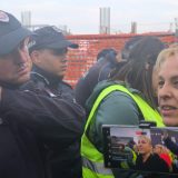 Protest "Vidimo se ponovo, Dragane" ispred TV Informera.