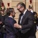 Makron dočekao Vučića ispred Jelisejske palate 5