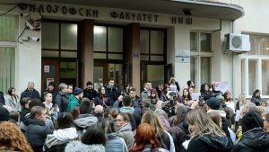 Protest i u Niškoj Banji zbog osnivanja Fakulteta srpskih studija 1