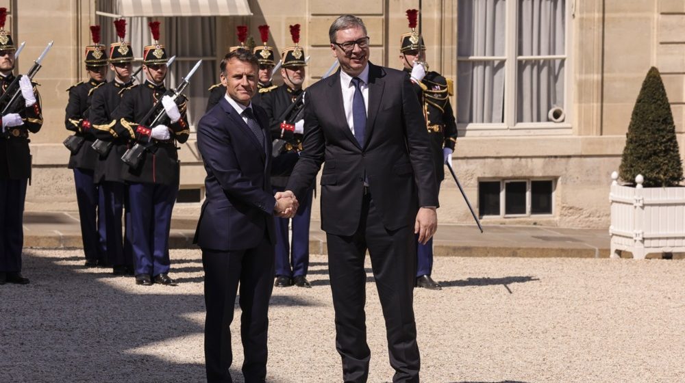 Emanuel Makron i Aleksandar Vučić