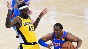 Paskal Sijakam i Džejlen Vilijams, NBA finale