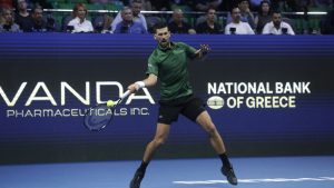 Novak Đoković igra u četvrtfinalu turnira u Atini, a protivnik mu je Nuno Boržes.