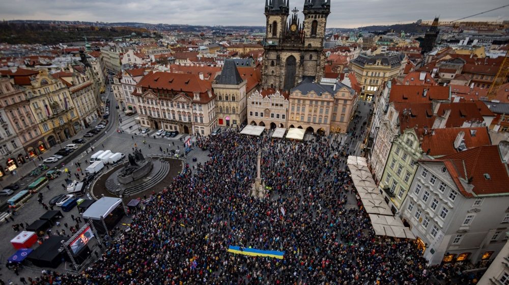 prag, protest, skup