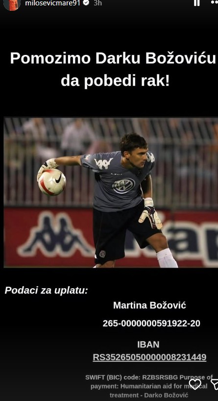 Apel za pomoć nekadašnjem golmanu Partizana Darku Božoviću 2