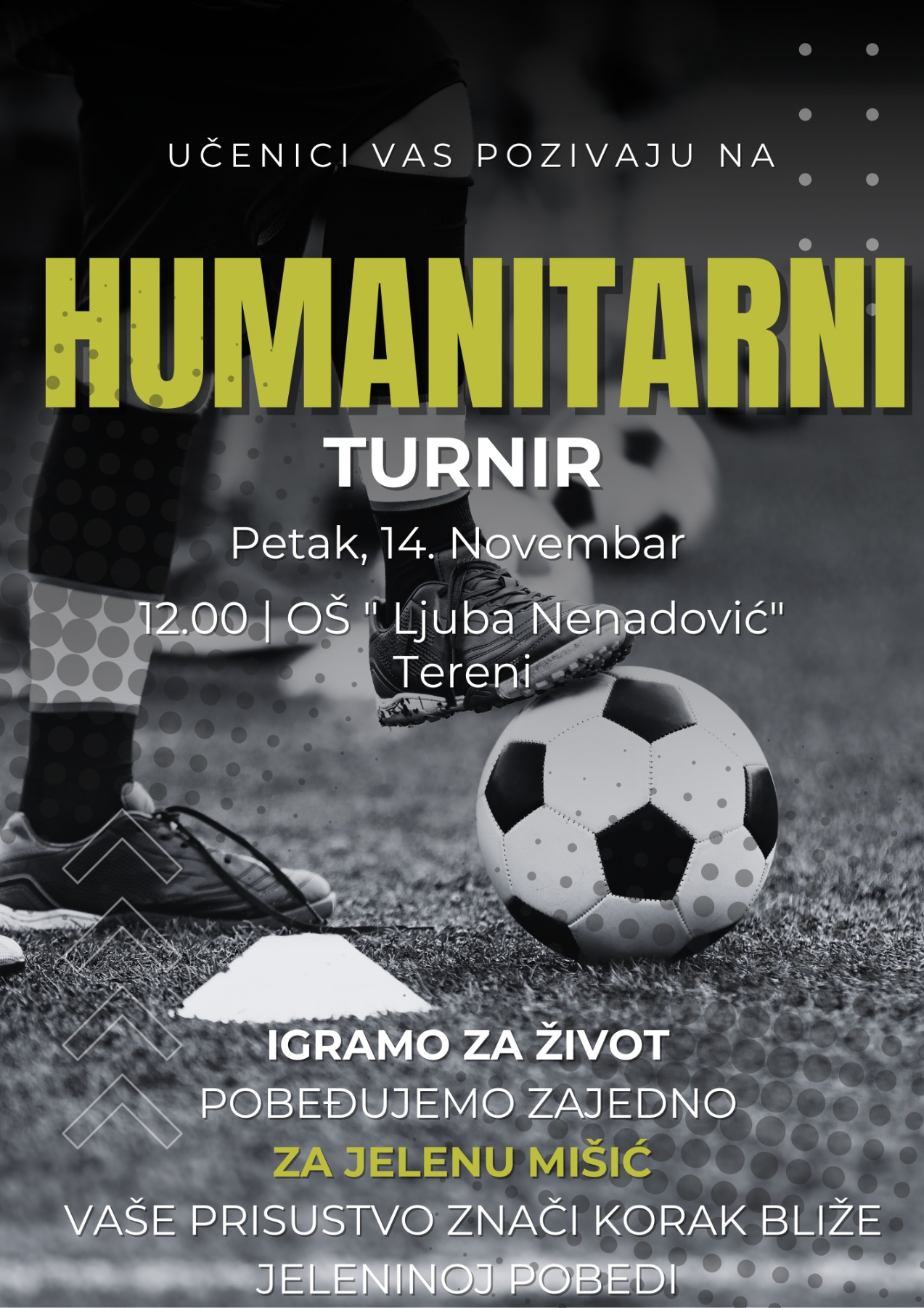 U petak humanitarni turnir u fudbalu “Igramo za život” za pomoć devojčici Jeleni Mišić 3 Humanitarni turnir u fudbalu za devojčicu Jelenu Mišić