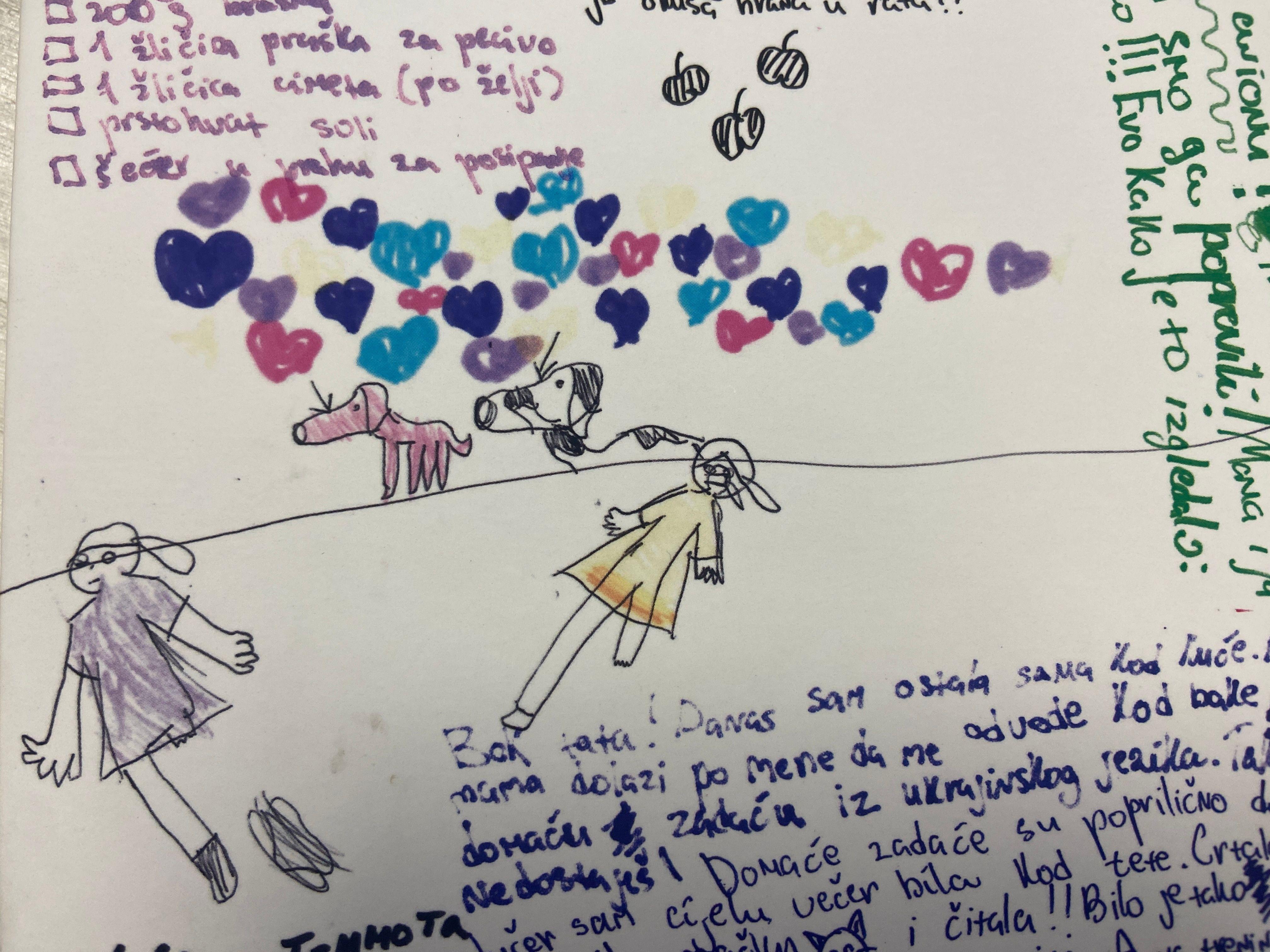 Priča Solomije iz Ukrajine: Kako deca razumeju rat 2 Korice knjige na kojima je prikazan Solomijin crtež