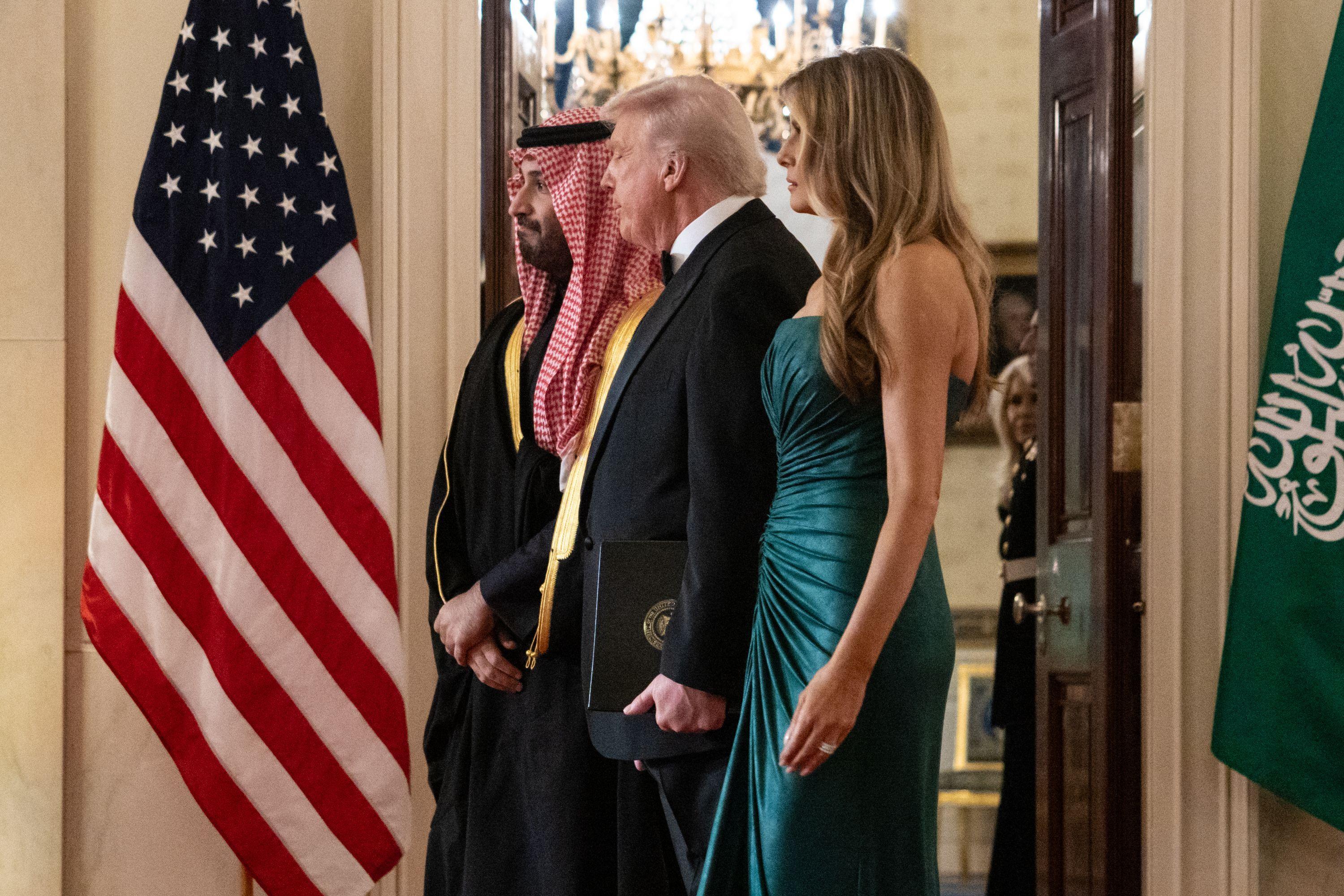 saudijski princ, donald tramp, melanija tramp