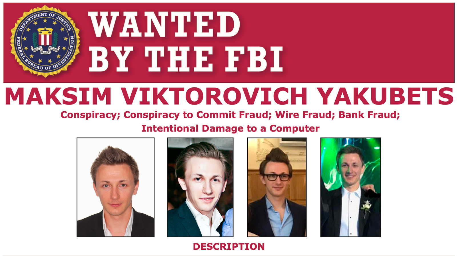 Jakubec – poznat kao 'Akva' – dodat je na FBI-jevu list najtraženijih 2019. godine