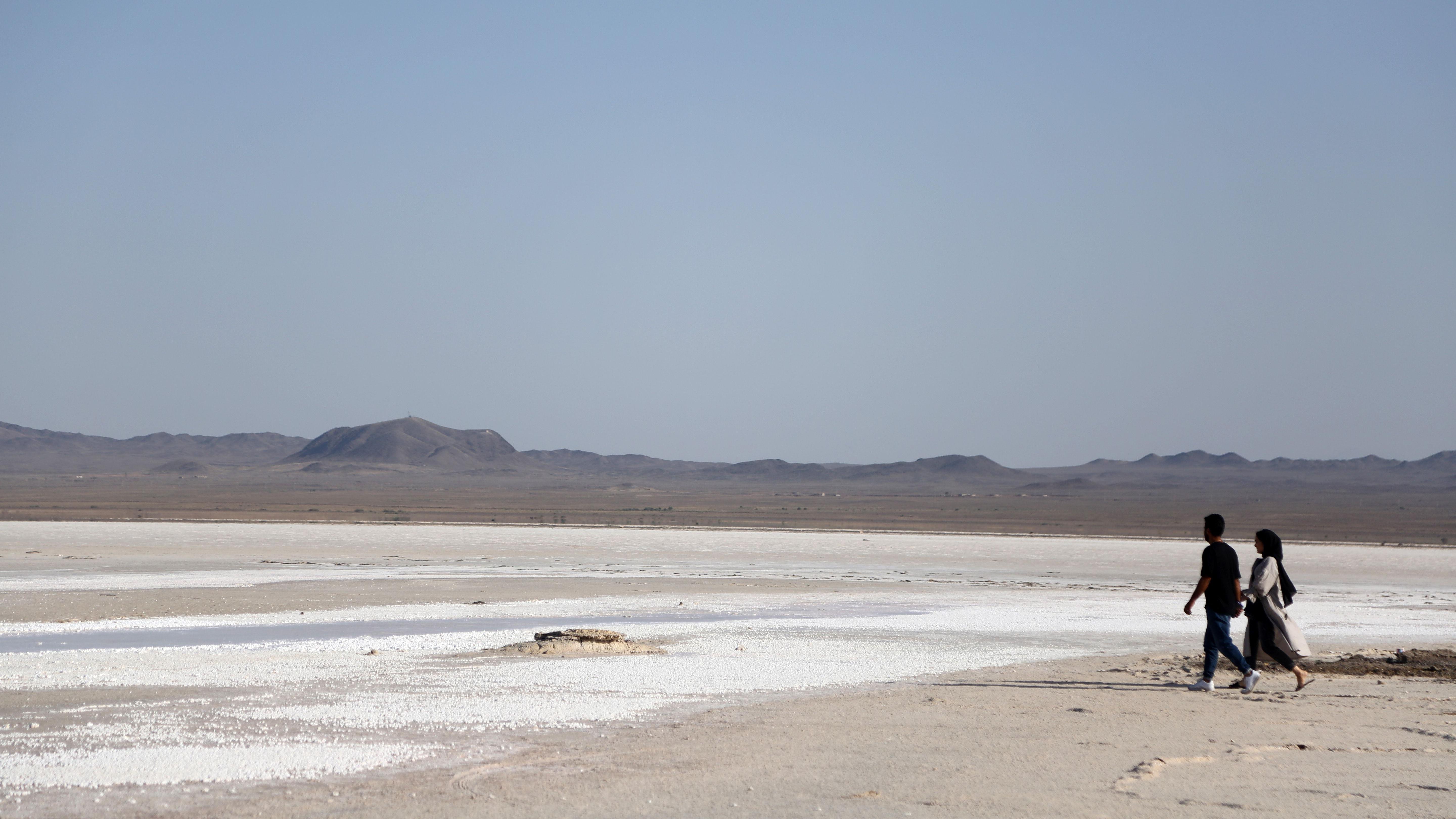 Slano jezero Hoz-e Soltan skoro je potpuno presušilo