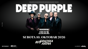 Globalne rok ikone Deep Purple danas najavljuju nove datume svoje evropske turneje zakazane za 2026. godinu. Koncert u Beogradu zakazan je za 10. oktobar 2026. u Beogradskoj areni.