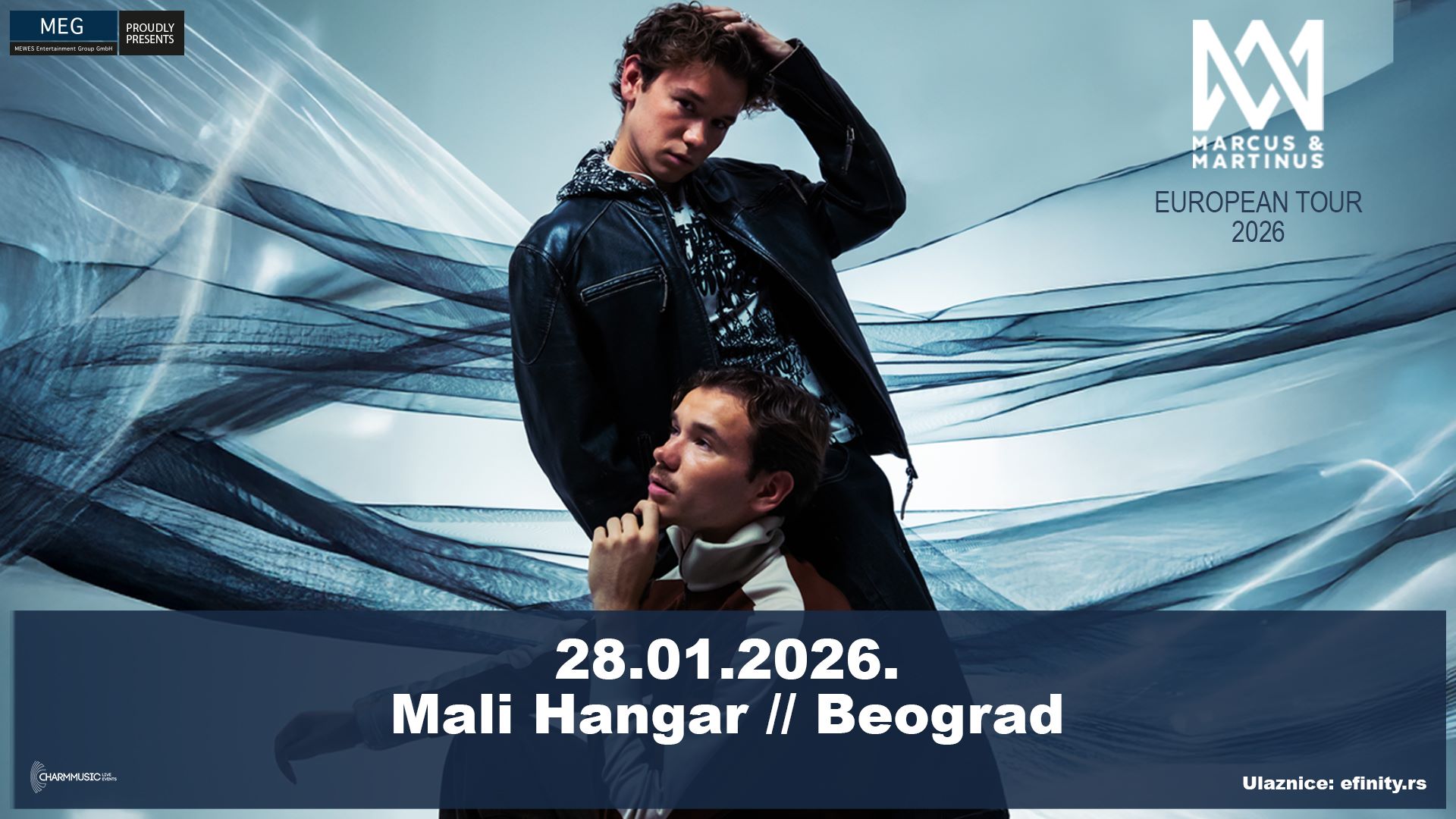 Marcus & Martinus objavili album „The Room“ koji će predstaviti na koncertu 28. januara 2026. u Beogradu 2 Marcus & Martinus objavili album „The Room“ koji će predstaviti na koncertu 28. januara 2026. u Beogradu 1