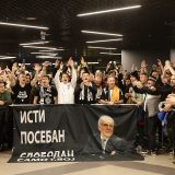 Navijači Partizana, aerodrom doček Obradović