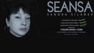 Povodom obeležavanja 10 godina u javnosti i 20 godina od prve uloge, Sandra Silađev predstavlja novu autorsku monodramu „Seansa“ – crnu komediju koja se bavi pitanjima mentalnog zdravlja, poverenja, etike i apsurda zdravstvenih sistema kod nas i u svetu.