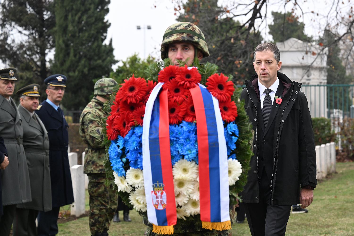 (FOTO) Kako je obeležen Dan primirja u Srbiji u slikama: Od polaganja venaca do crvene linije i živog zida 3