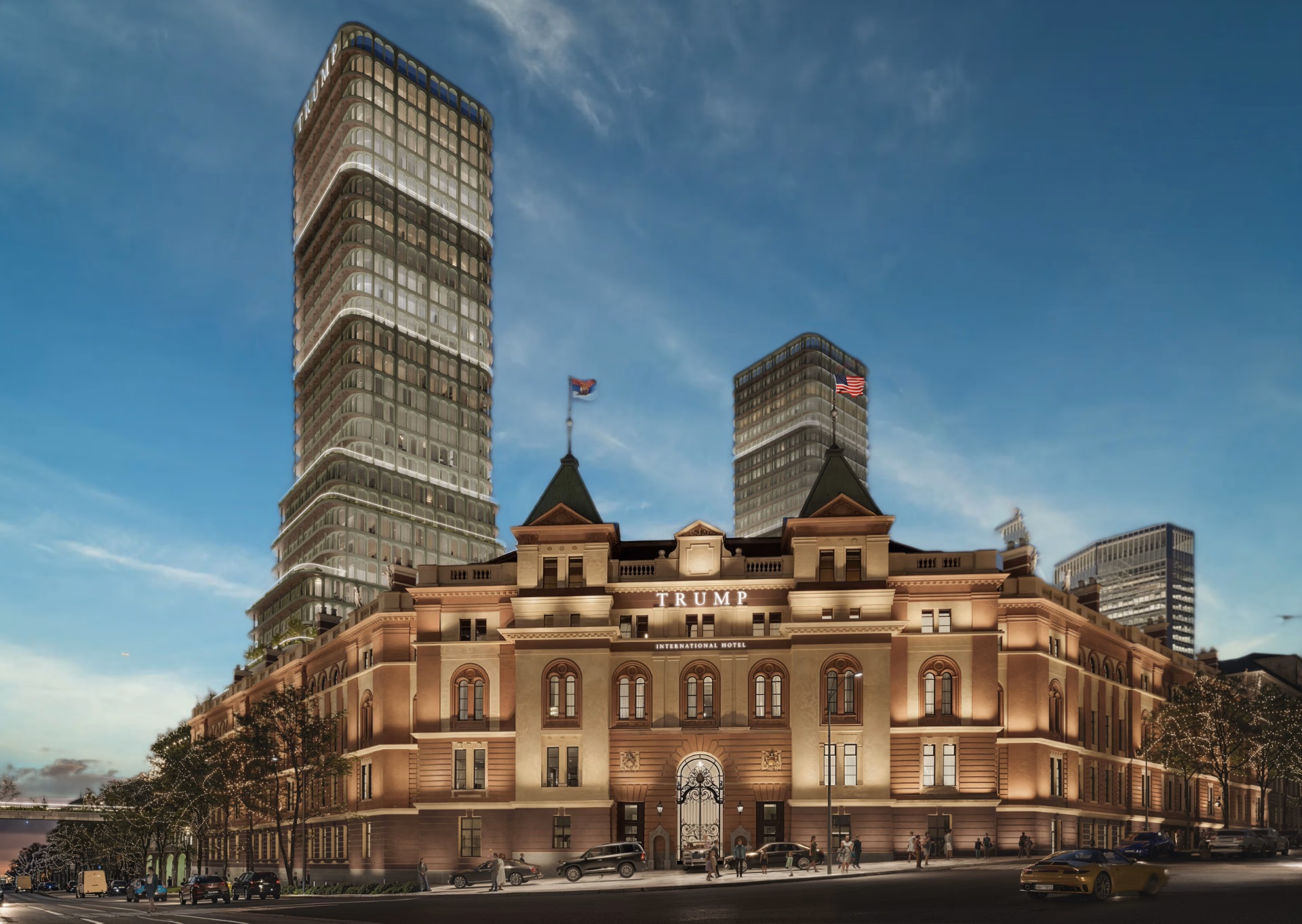 "Trump" kule prete Baumgartenovoj palati 2