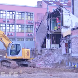 Urušeni deo kuće na Vračaru FOTO: RTS screenshot