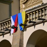 parlament Češke Republike, ukrajinska zastava