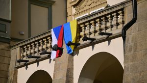 parlament Češke Republike, ukrajinska zastava