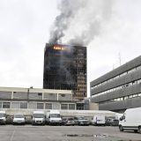 požar, zgrada Vjesnika, Zagreb