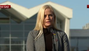 Govor profesorke Građevinskog fakulteta na skupu u Novom Sadu 1