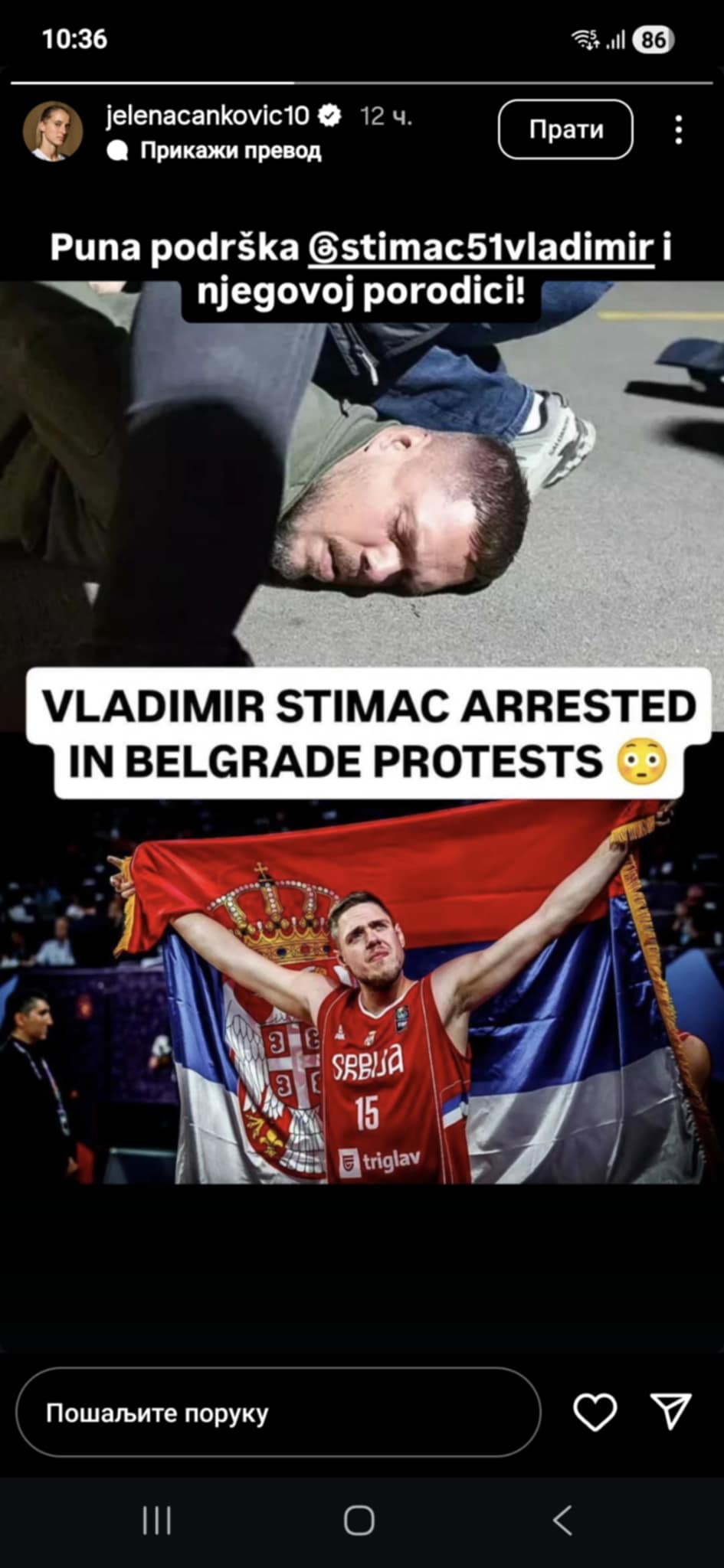 Reprezentativke Srbije u fudbalu podržale Vladimira Štimca 2