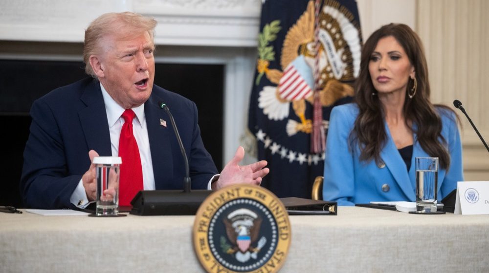 Donald Tramp i Kristi Noem