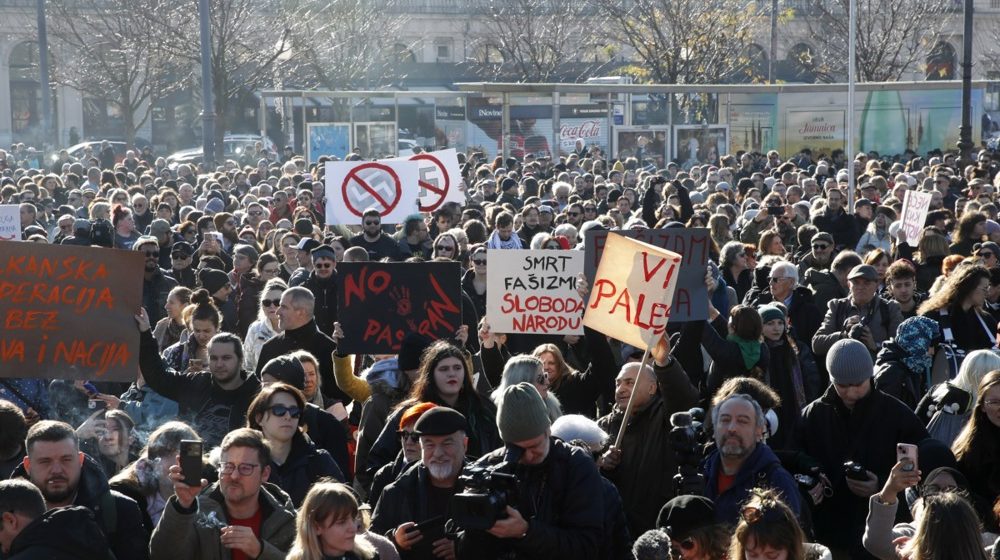 antifašistički marš u Zagrebu