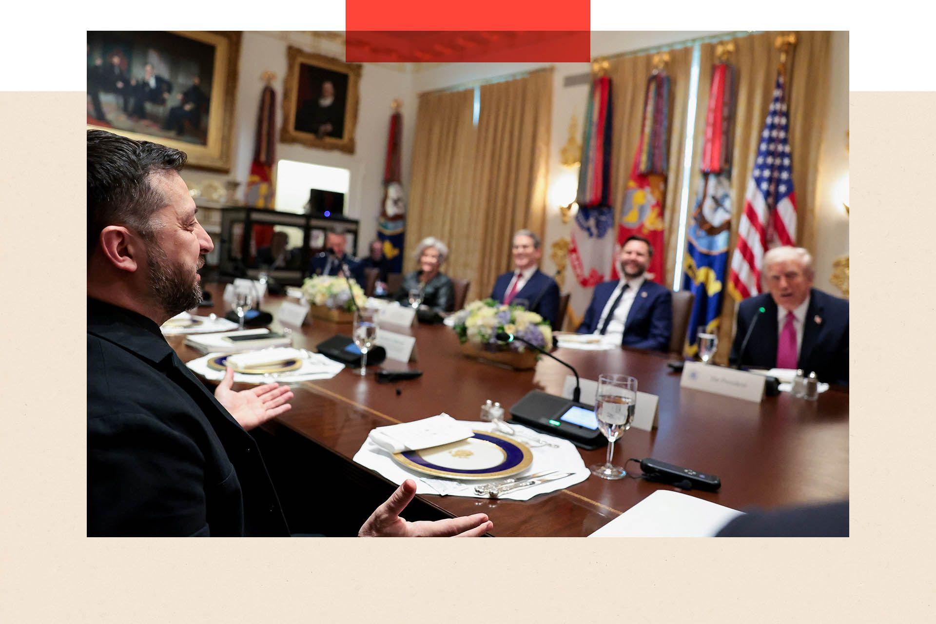 Zelenski u Beloj kući razgovara sa Trampom, Rubim