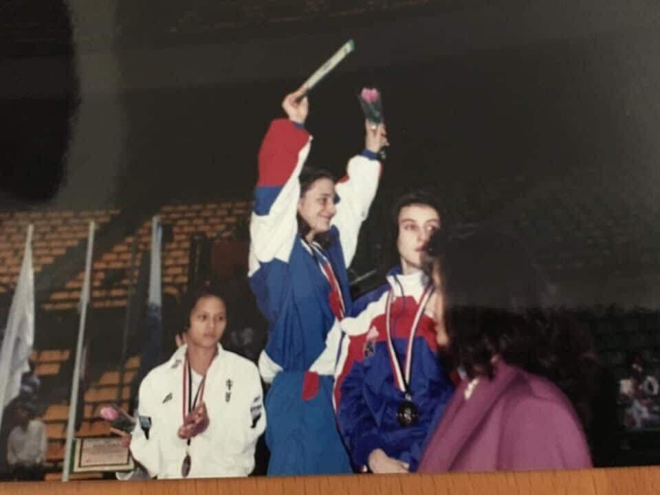 Vulf Saba na pobedničkom postolju