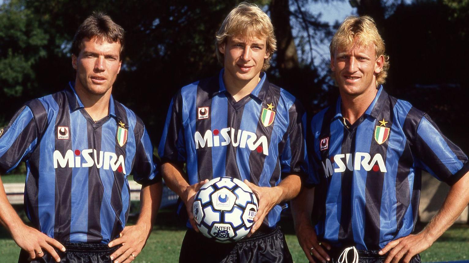 Zaboravljeni as srpskog fudbala koga pamte po golu Barseloni 4 Lotar Mateus, Jirgen Klinsman i Andreas Breme u dresu Intera