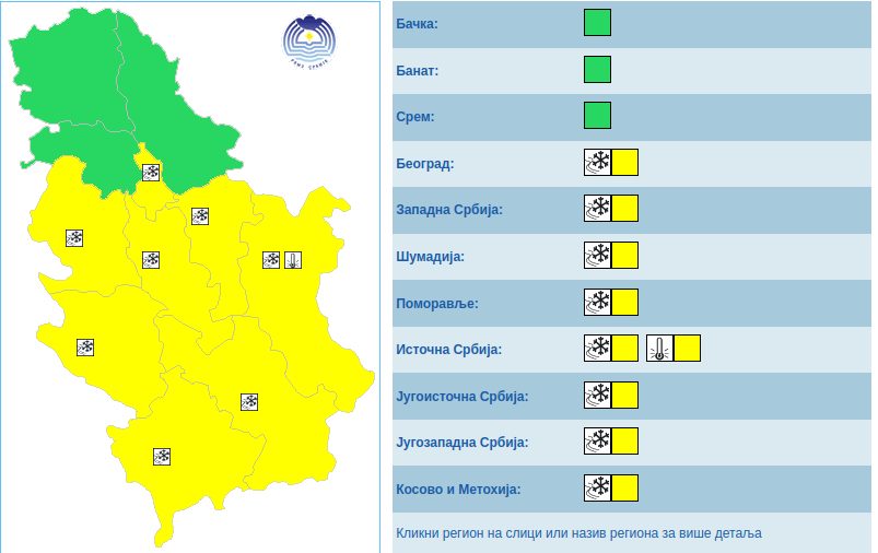 RHMZ izdao upozorenje na sneg i nanose: U ovom delu Srbije i preko 40 centimetara 4