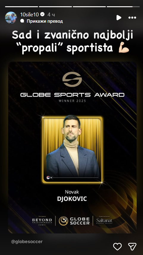 "Sad i zvanično najbolji 'propali' sportista" 2