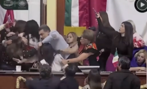 Totalni haos i tuča u Kongresu u Meksiku: Poslanice se posvađale za govornicom, vukle se i za kosu (VIDEO) 1
