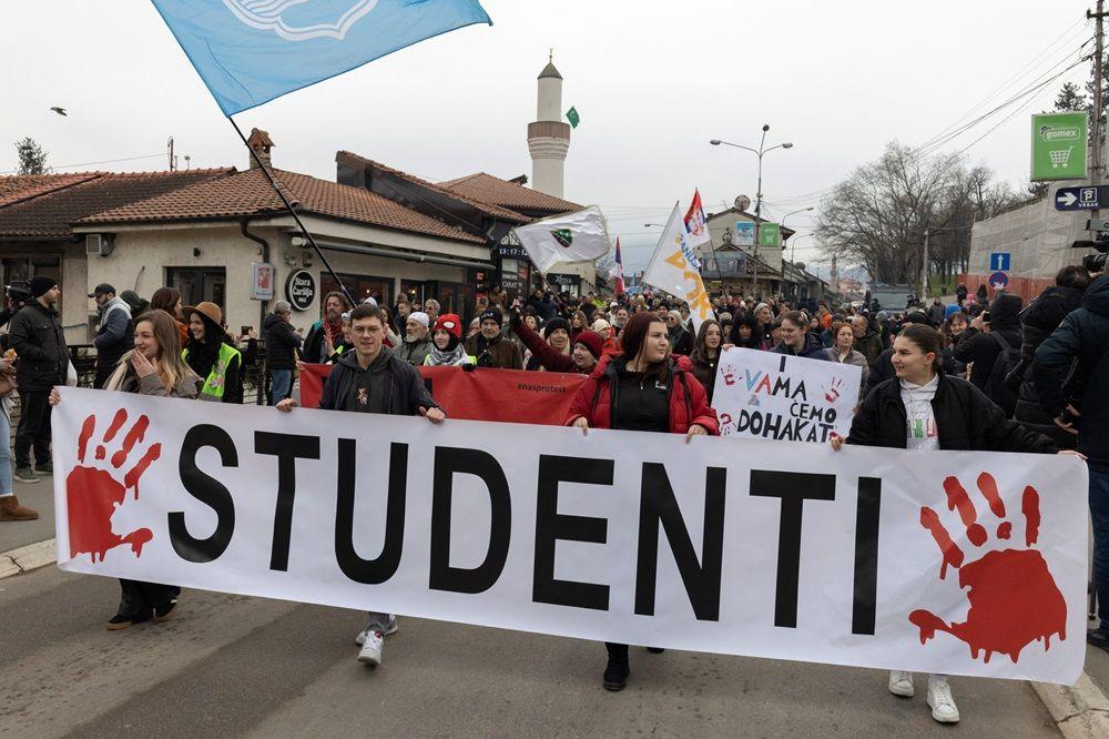 studentski protest u Novom Pazaru