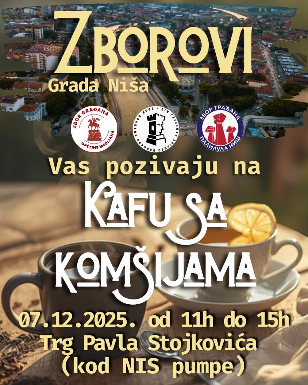 Zborovi građana Niša Kafica, pa lopatica: Akcije zborova i studenata u Nišu 2