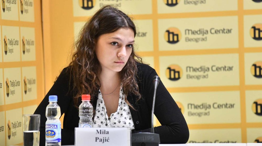 Mila Pajić za zagrebačke "Novosti": Na fakultet ću otići samo ako mogu da budem na predavanju Jelene Kleut 1