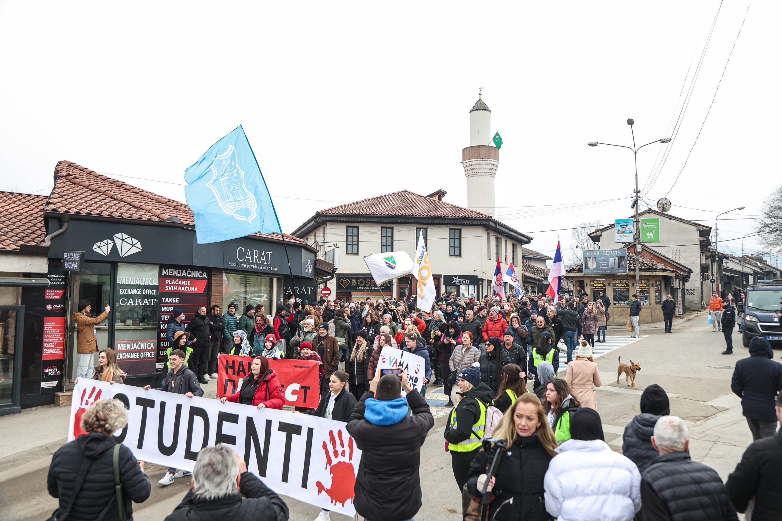 Protest studenata u blokadi "Ili oni ili mi" u Novom Pazaru kroz fotografije 21