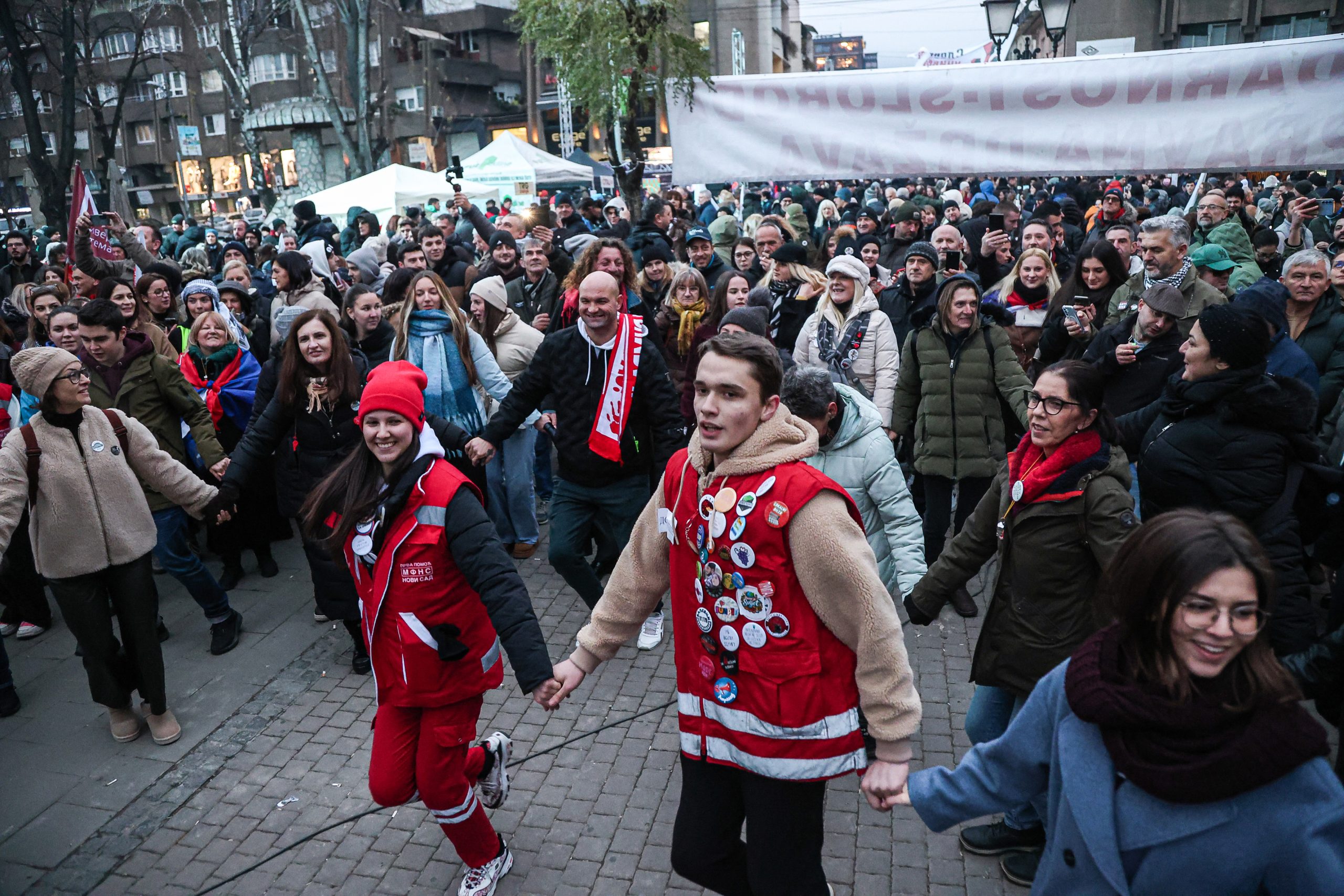 Protest studenata u blokadi "Ili oni ili mi" u Novom Pazaru kroz fotografije 9