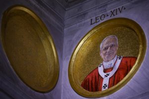 Mozaik sa likom pape Lava XIV zasijao van zidina bazilike Svetog Pavla 2