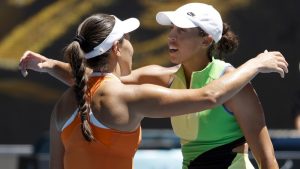 Američka teniserka Džesika Pegula plasirala se u četvrtfinale Australijan opena savladavši svoju zemljakinju Medison Kiz u meču četvrte runde rezultatom 2:0 (6:3, 6:4).