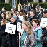 Protest ispred Rektorata u Novom Sadu 2