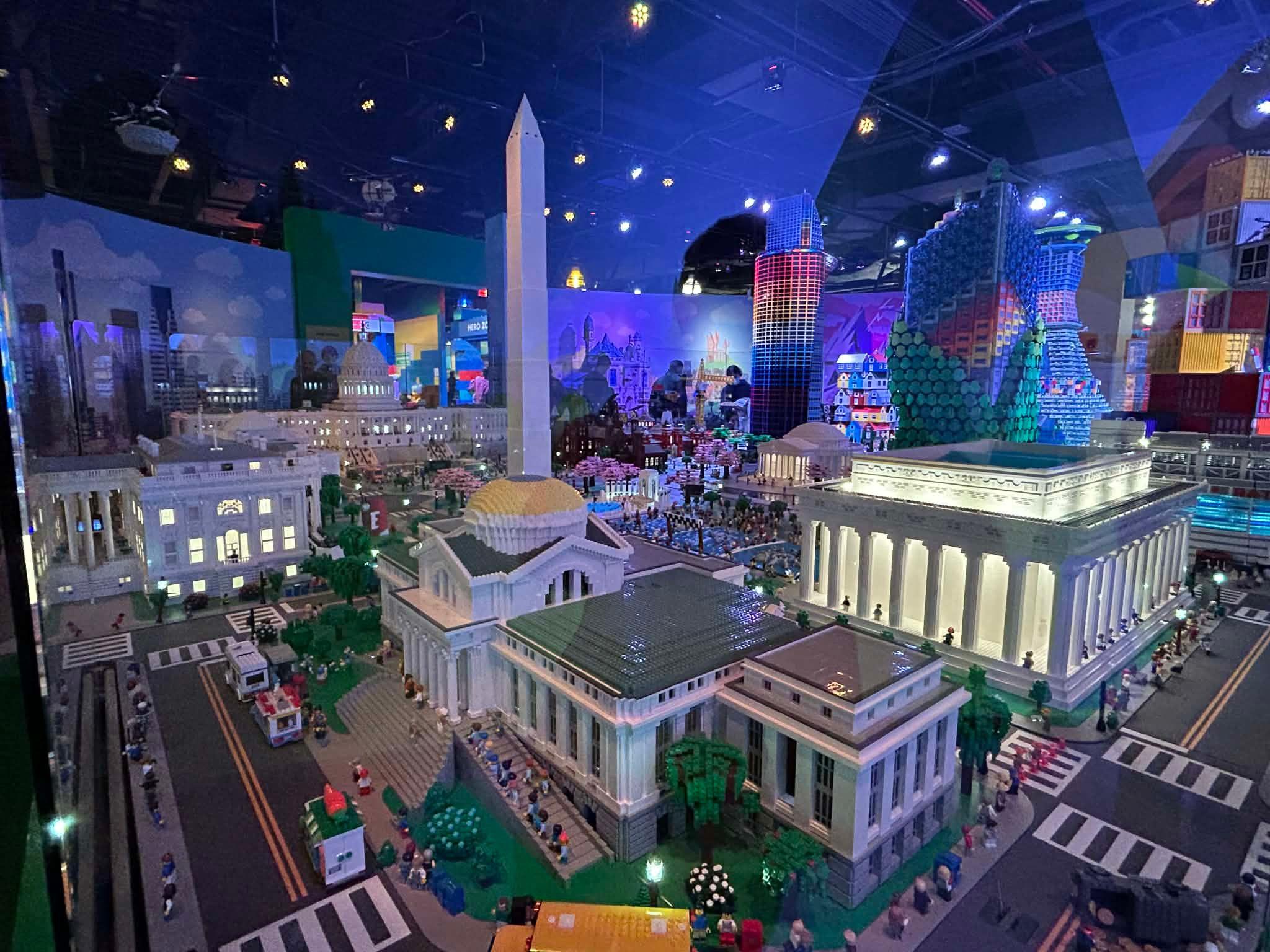 Lego model centra Vašingtona izložen u muzeju u glavnom gradu Sjedinjenih Država