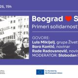 Beograd, Sarajevo - Primeri solidarnosti 1992 - 1996: Tribina posvećena sećanjima na akcije solidarnosti koje su građani Beograda preduzimali tokom sarajevske opsade 7